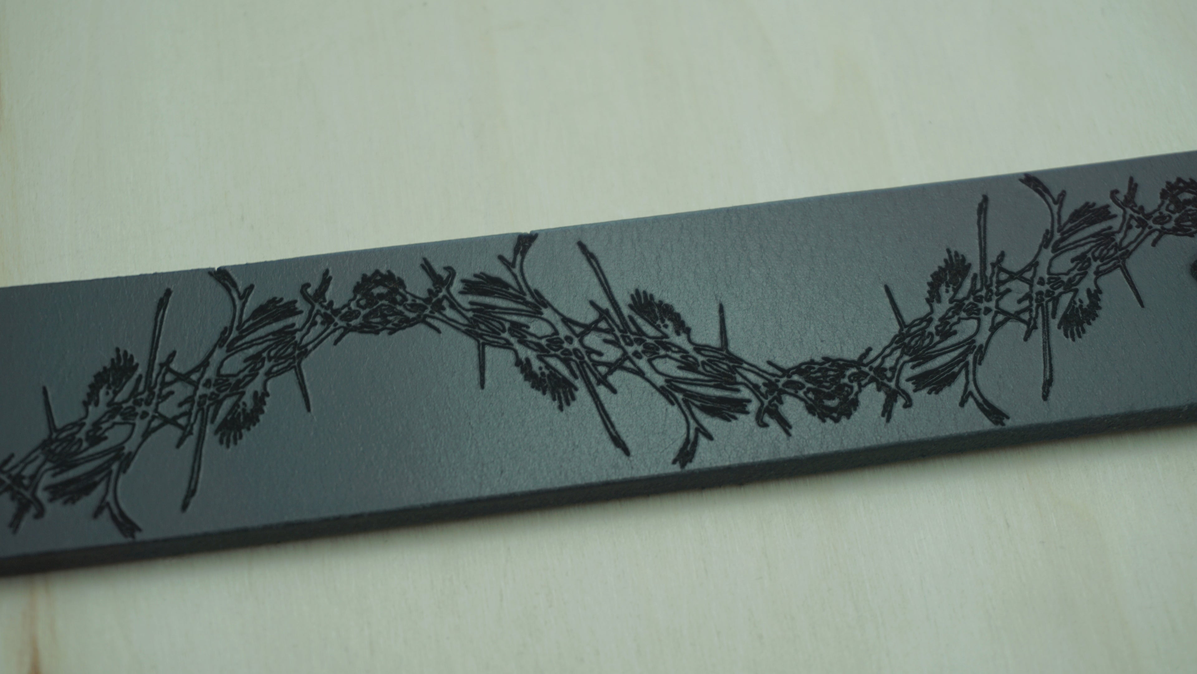 "Serespina" Engraved Belt - SPYD333R COLLABORATION