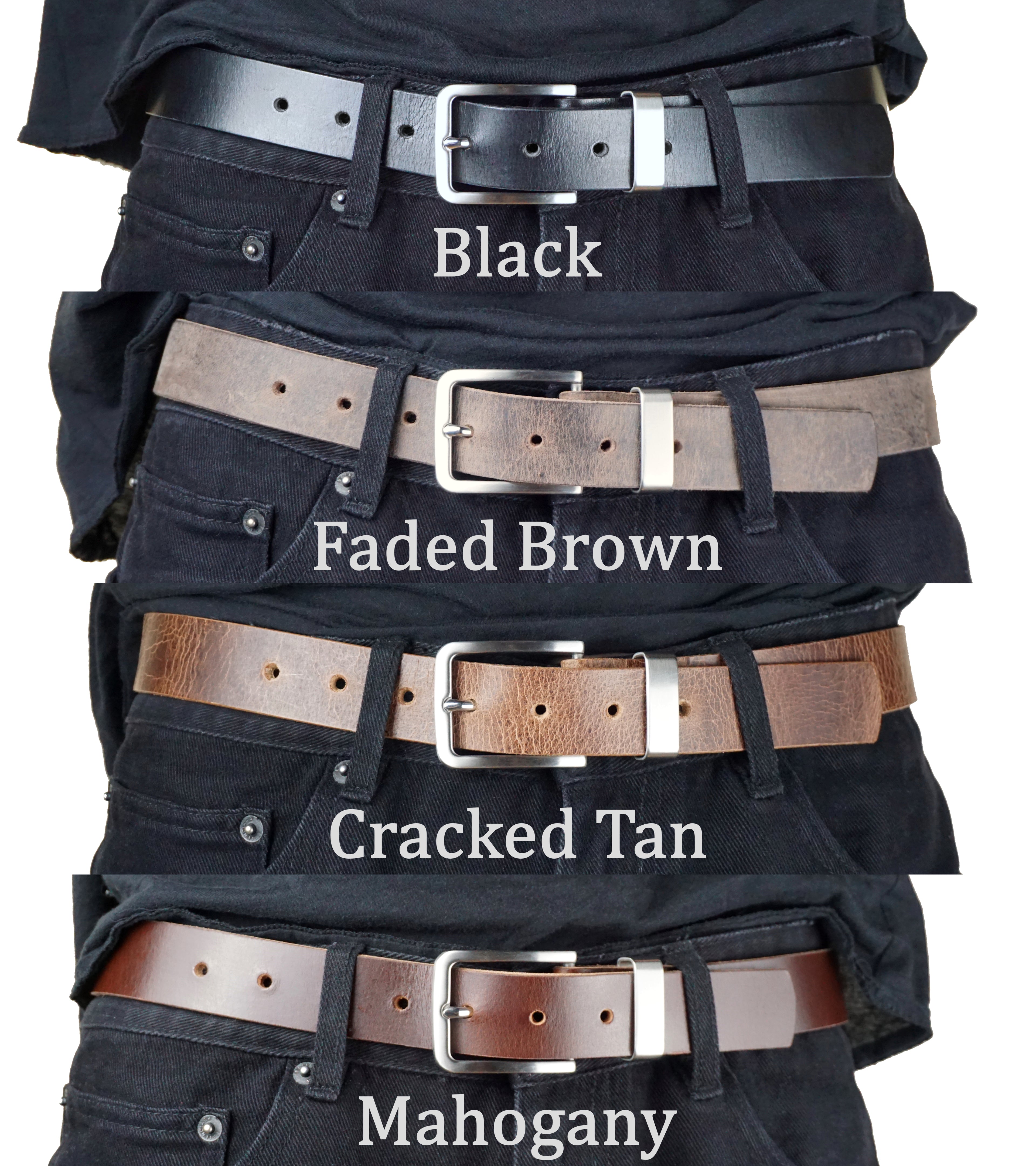 "Base" Belt in Full Grain Buffalo Leather