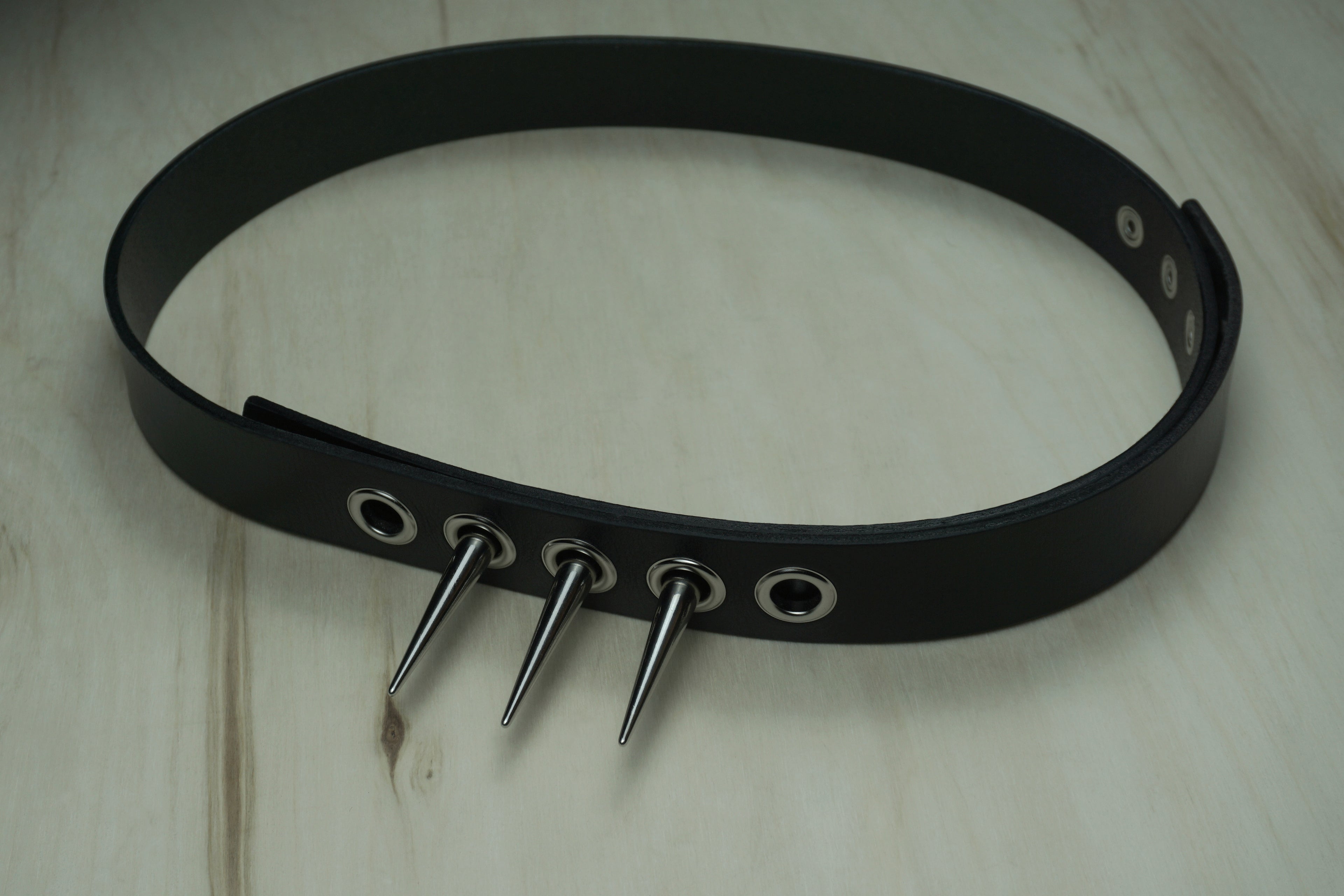 “Impalement” Belt in Full Grain Buffalo Leather