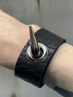 "Impalement" Bison Leather Bracelet