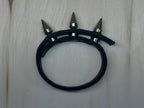 "3 Spike Stud" Bison Leather Bracelet