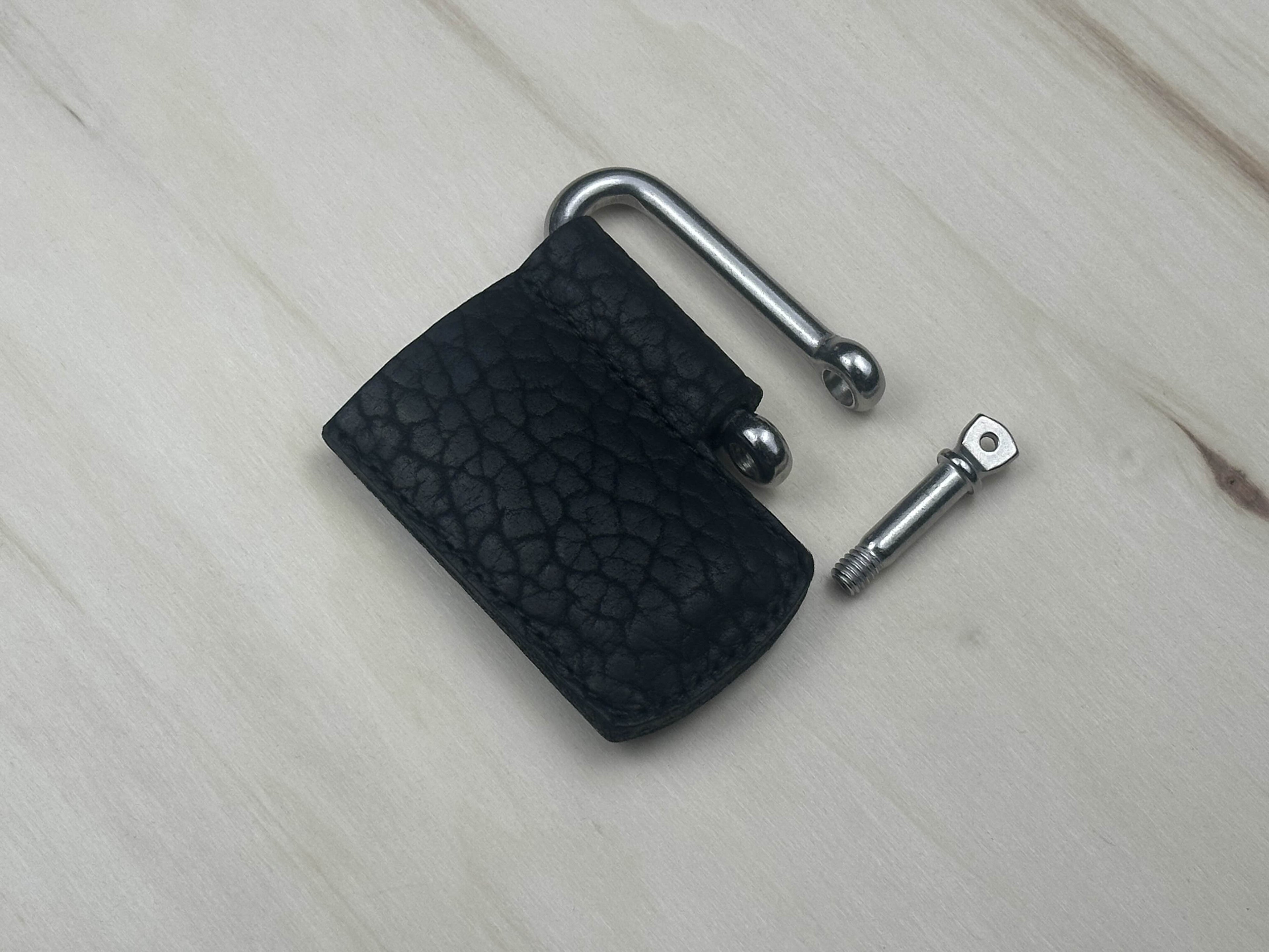 "Shackle" Bison Leather Lighter Holder
