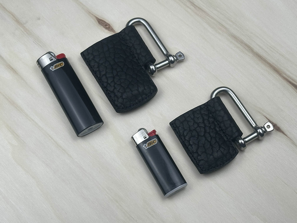 "Shackle" Bison Leather Lighter Holder