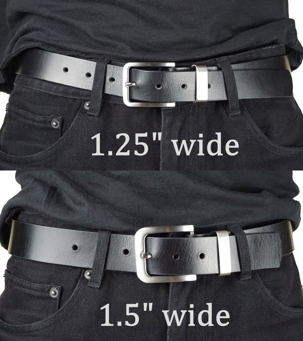 "Base" Belt in Full Grain Buffalo Leather