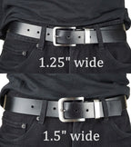 "Base" Belt in Full Grain Buffalo Leather