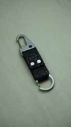 Rifle Clip Bison Leather Keychain