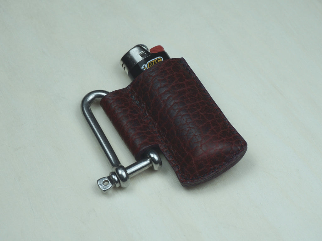 "Shackle" Bison Leather Lighter Holder